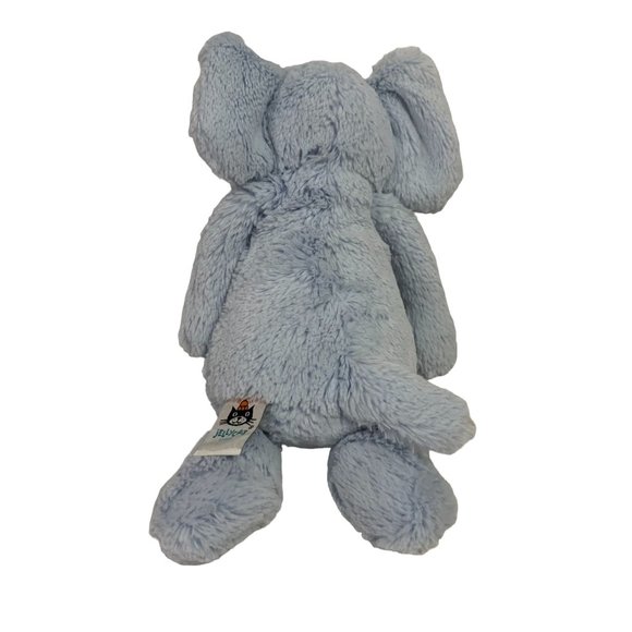 Jellycat Blue Elephant Rattle Plush Stuffed Animal - Picture 3 of 6